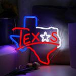 Texas Longhorn Neon Sign for Man Cave Decor