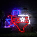 Texas Longhorn Neon Sign for Man Cave Decor