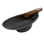 Cast Iron Cigar Ashtray with Stirrup Rest