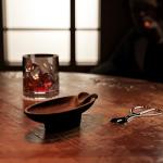 Cast Iron Cigar Ashtray with Stirrup Rest