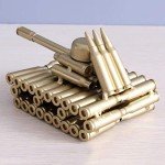 Bullet Shell Tank Sculpture - Unique Man Cave Decor