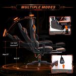 Ergonomic Gaming Chair with Footrest and Lumbar Support
