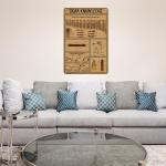 Cigar Knowledge Vintage Metal Wall Decor Sign