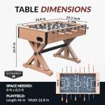 Hathaway Daulton 55" Foosball Table - Urban Oak