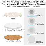 Leaf Design Ceramic Coasters Set of 2