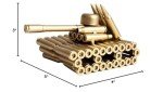 Bullet Shell Tank Sculpture - Unique Man Cave Decor