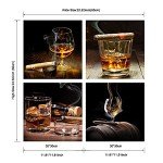 Cigar and Whiskey Wall Art for Man Caves