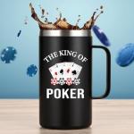 King of Poker Insulated Coffee Mug for Gamers