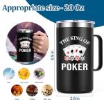 King of Poker Insulated Coffee Mug for Gamers