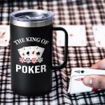 King of Poker Insulated Coffee Mug for Gamers