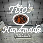 Dimmable Neon Vodka Sign for Man Cave Decor