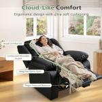 Black Recliner Chair Set of 2 - Overstuffed Comfort