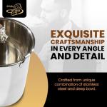 Stainless Steel Cigar Ashtray with Spring Clip