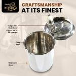 Stainless Steel Cigar Ashtray with Spring Clip