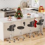 Adjustable Rolling Stool for Home or Salon