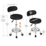 Adjustable Rolling Stool for Home or Salon