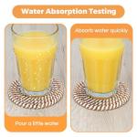 Boho Drink Coasters Set with Holder - 8 Pack