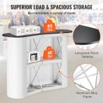 VEVOR Portable Podium Table with Storage Bag