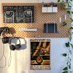 Guitar Wall Art Vintage Metal Sign for Man Cave