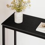 71" Black Metal Bar Table for Man Cave