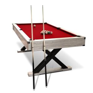 7 FT Rustic Grey Pool Table with Accessories