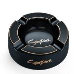 Large Black Cigar Ashtray for Patio Use