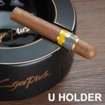 Large Black Cigar Ashtray for Patio Use