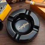 Large Black Cigar Ashtray for Patio Use