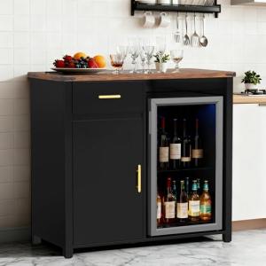 Mini Fridge Cabinet for Man Cave and Bar