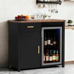 Mini Fridge Cabinet for Man Cave and Bar