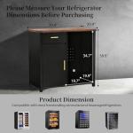Mini Fridge Cabinet for Man Cave and Bar