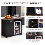 Mini Fridge Cabinet for Man Cave and Bar