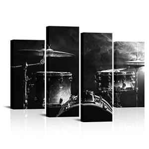 Rock Band Canvas Wall Art Set for Man Cave
