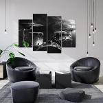 Rock Band Canvas Wall Art Set for Man Cave