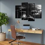 Rock Band Canvas Wall Art Set for Man Cave