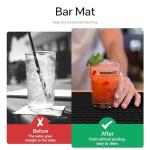 2 Pack Home Bar Drying Mats - Black