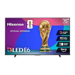 Hisense 75" E6 4K Smart Fire TV