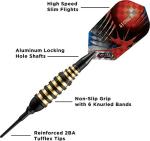Viper Atomic Bee Black Soft Tip Darts - 16g