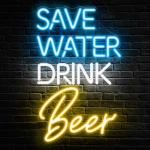Kavaas Neon Beer Sign for Man Cave Decor