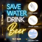 Kavaas Neon Beer Sign for Man Cave Decor