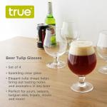True Classic Tulip Beer Glasses Set of 4