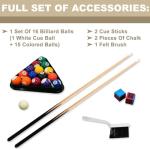 6-Foot Foldable Pool Table with Accessories