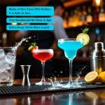 PEAKCLOUDS Bar Mat Set for Home Bars