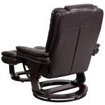 Bali LeatherSoft Swivel Recliner Chair with Ottoman