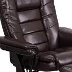 Bali LeatherSoft Swivel Recliner Chair with Ottoman
