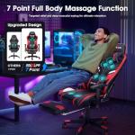 Douxlife Ergonomic Gaming Recliner with Footrest