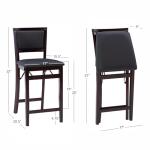 Keira 24-Inch Folding Counter Stool for Man Cave