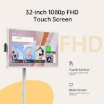 Smart Portable TV on Wheels with Touch Screen
