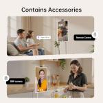 Smart Portable TV on Wheels with Touch Screen