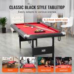VEVOR 6.3 ft Portable Pool Table Set